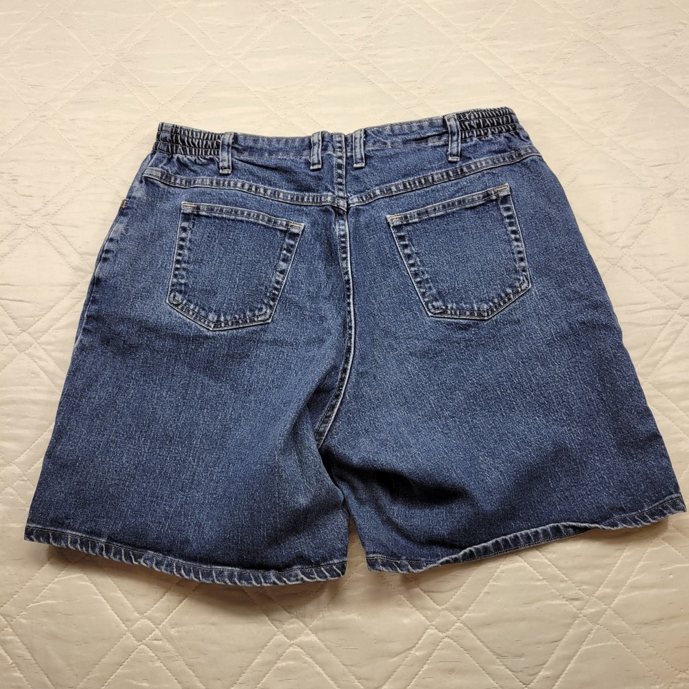 Lee side elastic at the waist blue jean shorts size 16W - Picture 6 of 6